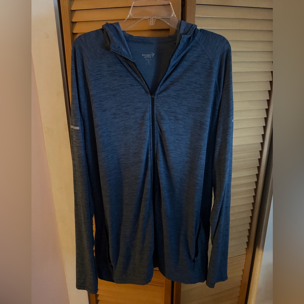 Old Navy Active Blue Men's Zip Up Hoodie